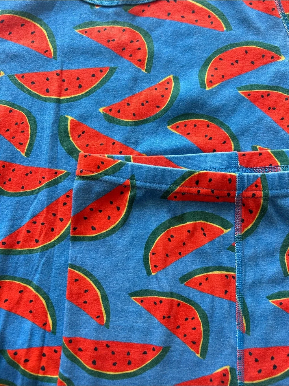 Hanna Andersson Blue Watermelon Print Pajama Set Size 160/US14
